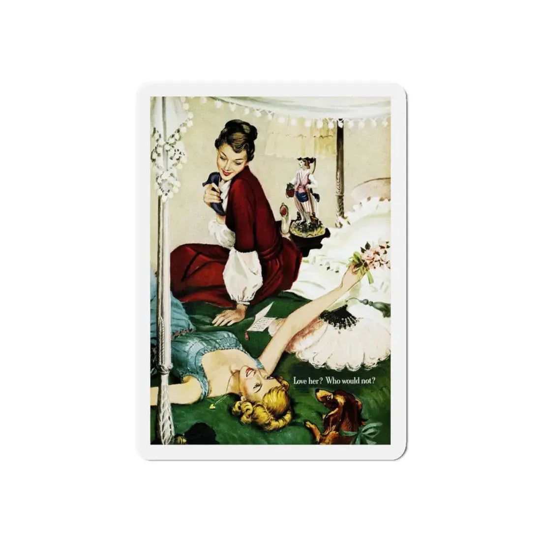 Memory, Good Housekeeping, October 1948 (Magazine Illustration) Refrigerator Magnet 6 Inch - The Sticker Space