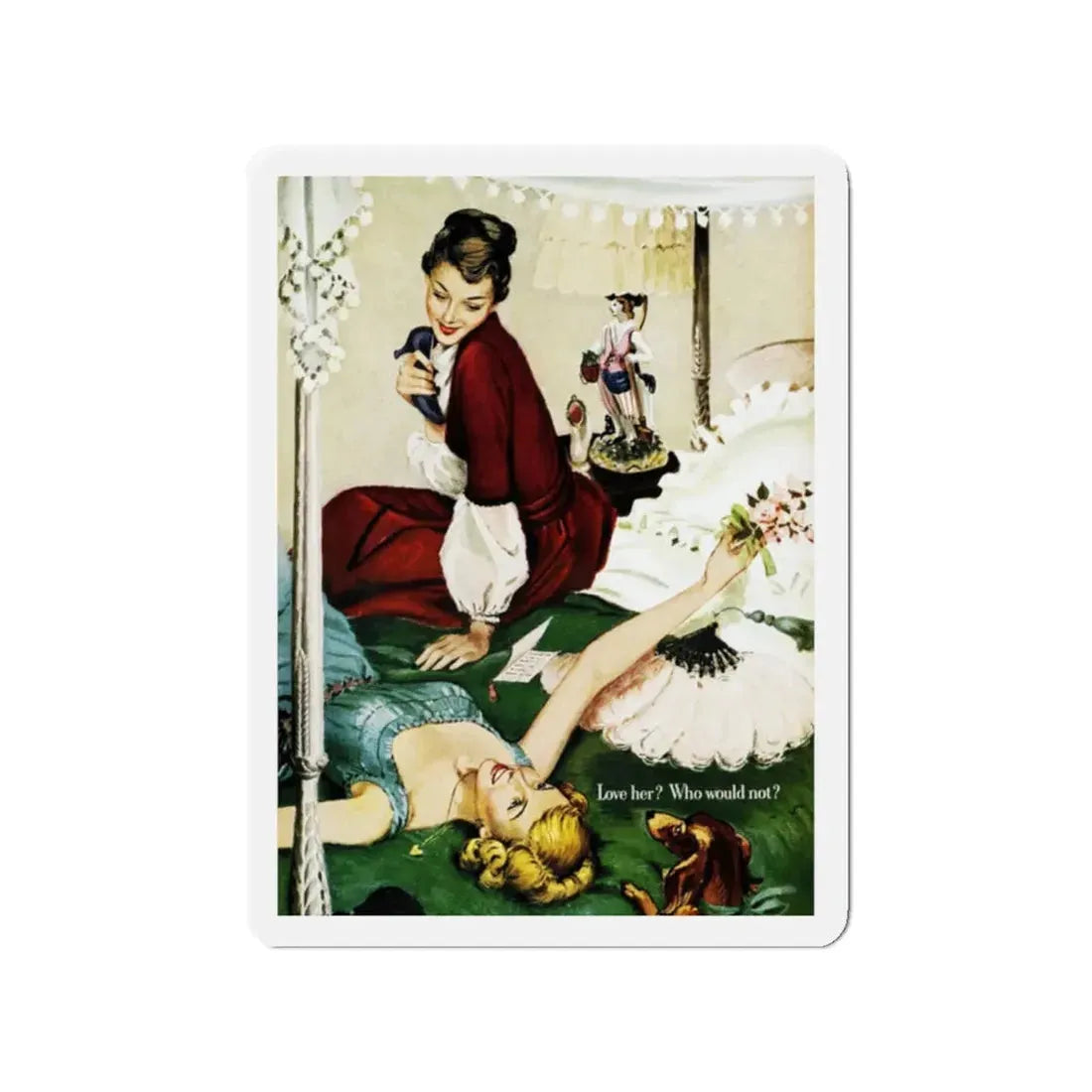 Memory, Good Housekeeping, October 1948 (Magazine Illustration) Refrigerator Magnet - The Sticker Space