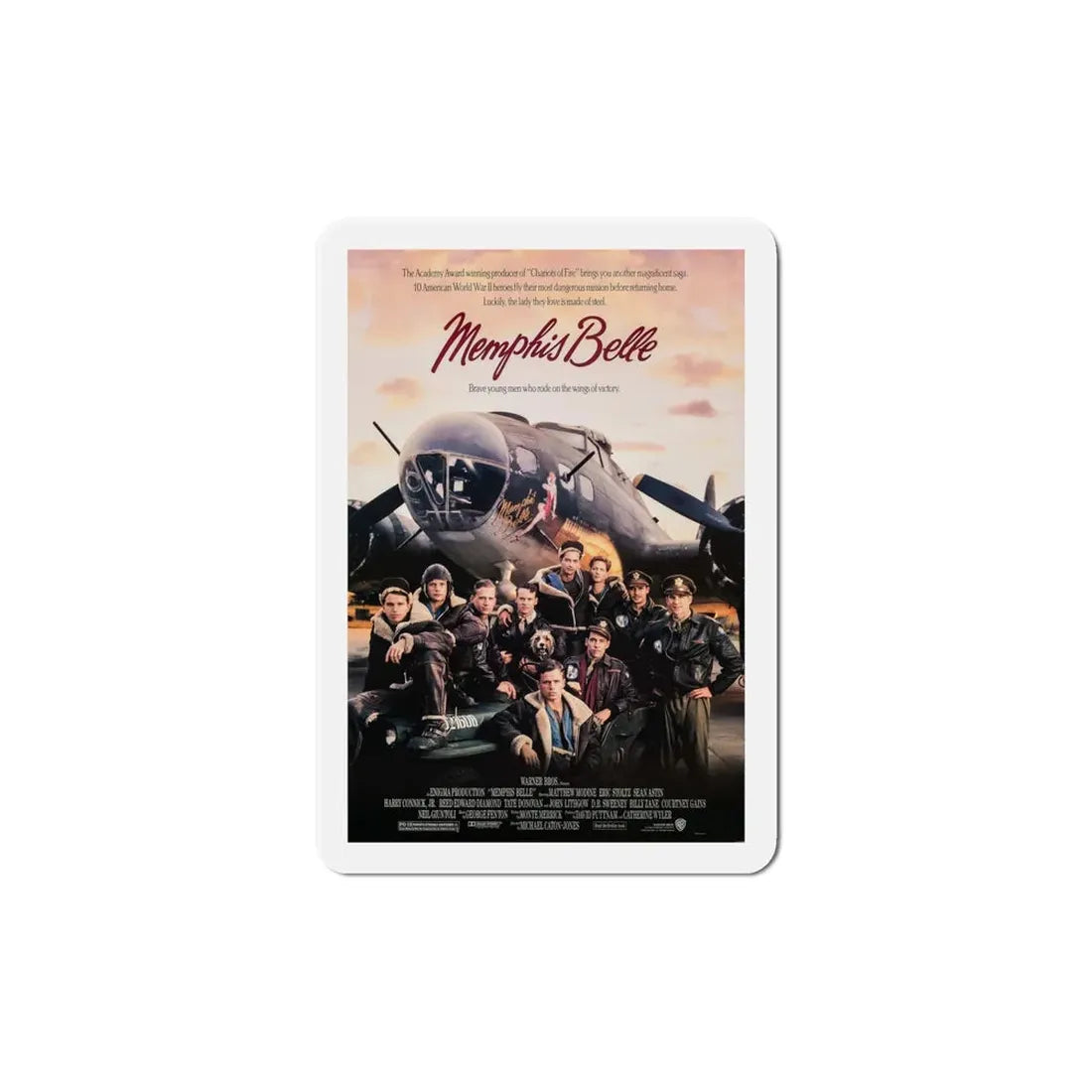 Memphis Belle 1990 Movie Poster Refrigerator Magnet - The Sticker Space