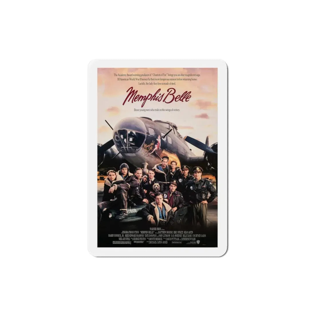 Memphis Belle 1990 Movie Poster Refrigerator Magnet - The Sticker Space