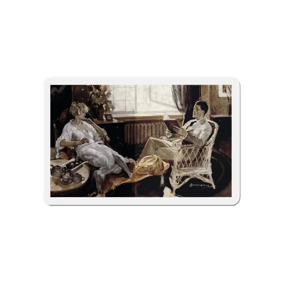 Men Are Easy Marks, Liberty magazine, July 11, 1925 (Magazine Illustration) Refrigerator Magnet - The Sticker Space