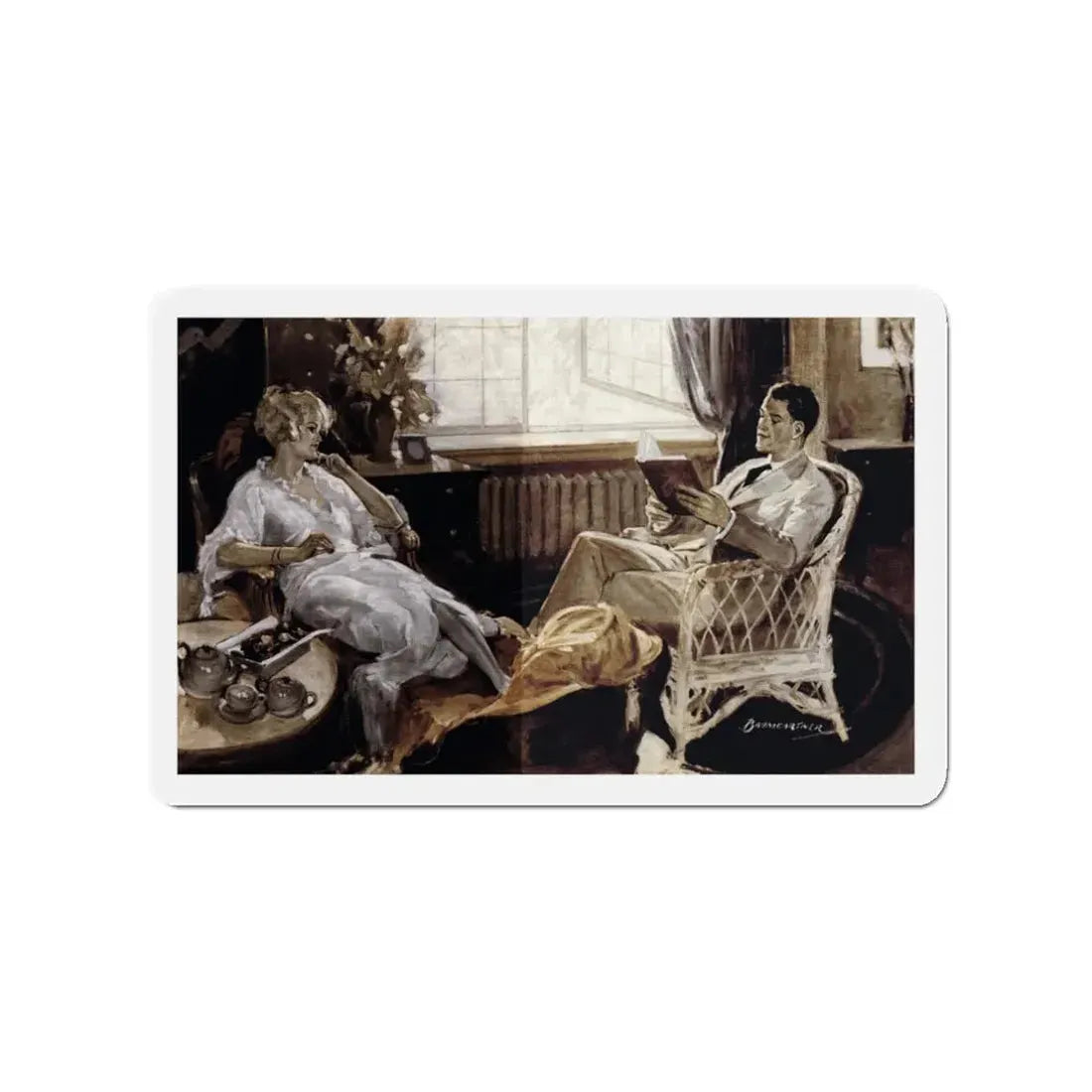 Men Are Easy Marks, Liberty magazine, July 11, 1925 (Magazine Illustration) Refrigerator Magnet - The Sticker Space