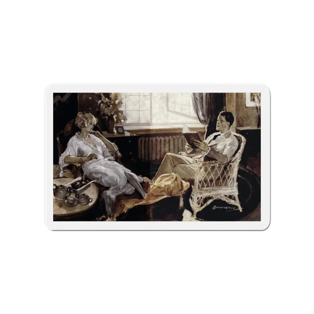 Men Are Easy Marks, Liberty magazine, July 11, 1925 (Magazine Illustration) Refrigerator Magnet - The Sticker Space