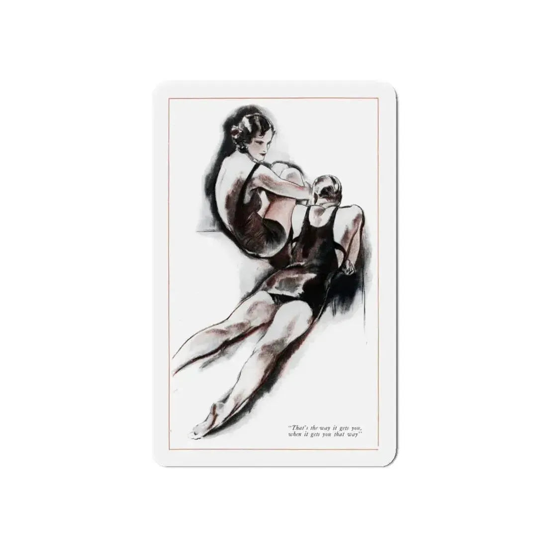Men Are So Simple (1), McCall's, August 1930 (Magazine Illustration) Refrigerator Magnet 5 Inch - The Sticker Space