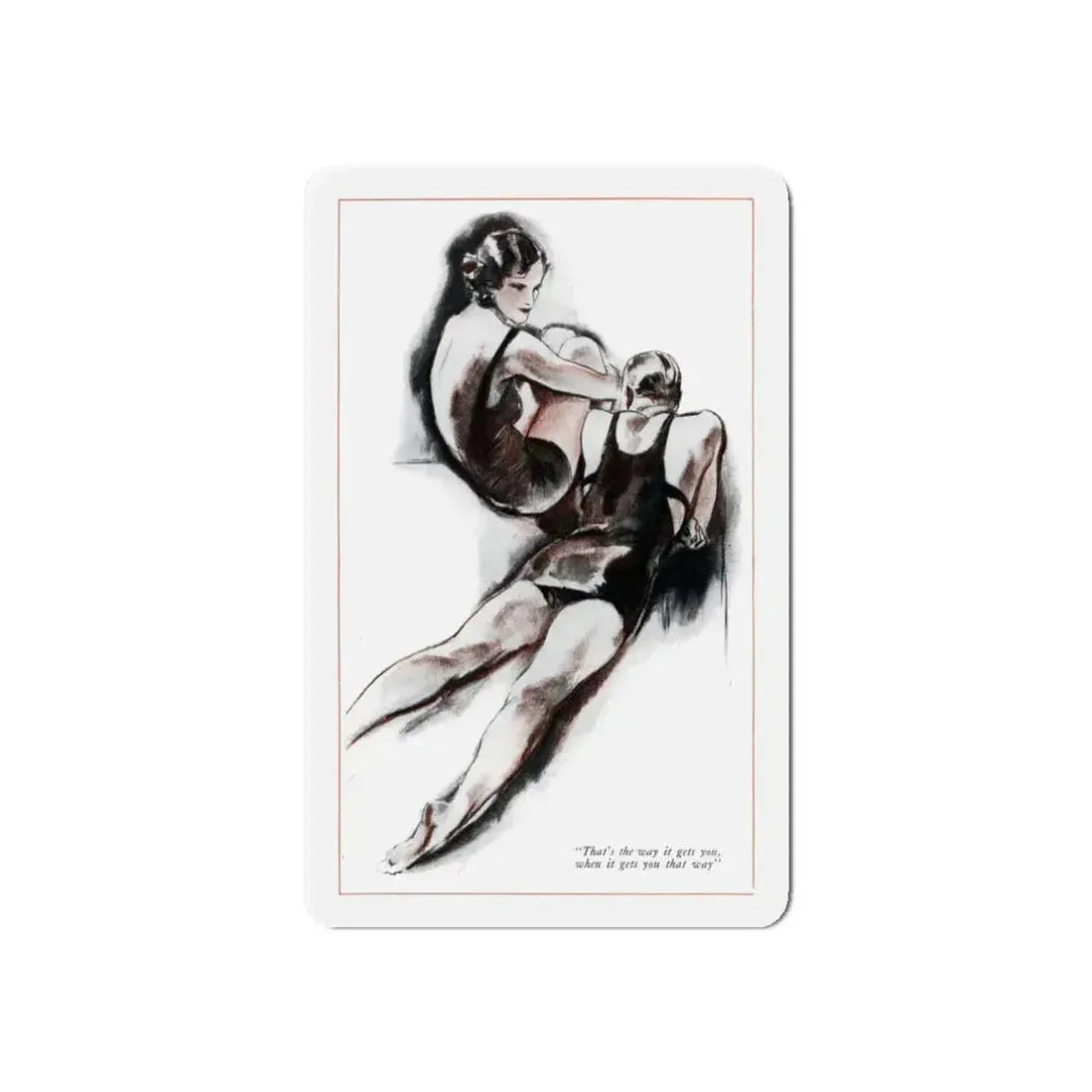 Men Are So Simple (1), McCall's, August 1930 (Magazine Illustration) Refrigerator Magnet 6 Inch - The Sticker Space