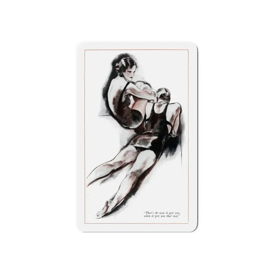 Men Are So Simple (1), McCall's, August 1930 (Magazine Illustration) Refrigerator Magnet 6 Inch - The Sticker Space