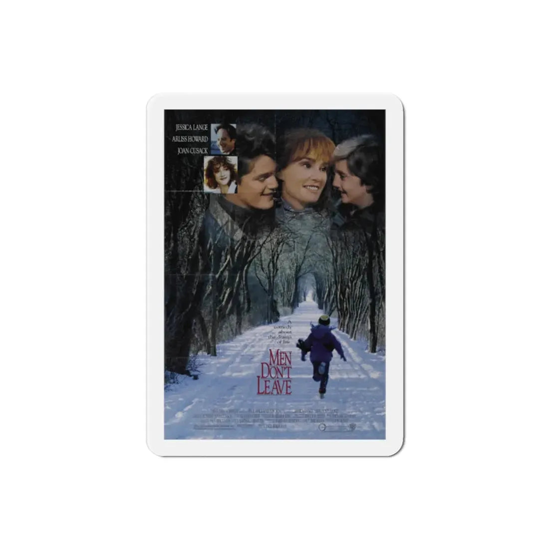 Men Dont Leave 1990 Movie Poster Refrigerator Magnet - The Sticker Space