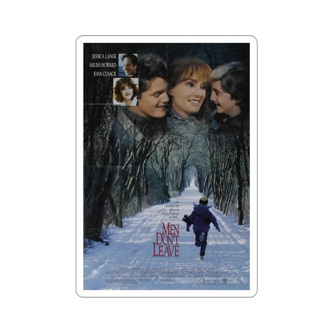 Men Dont Leave 1990 Movie Poster STICKER Vinyl Die-Cut Decal - The Sticker Space