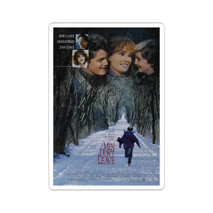 Men Dont Leave 1990 Movie Poster - STICKER Vinyl Kiss-Cut Decal 6 Inch White - The Sticker Space