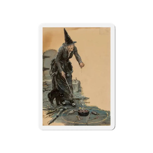 Men Hate Cats - Why, interior magazine illustration, November 1927 (Magazine Illustration) Refrigerator Magnet 6 Inch - The Sticker Space