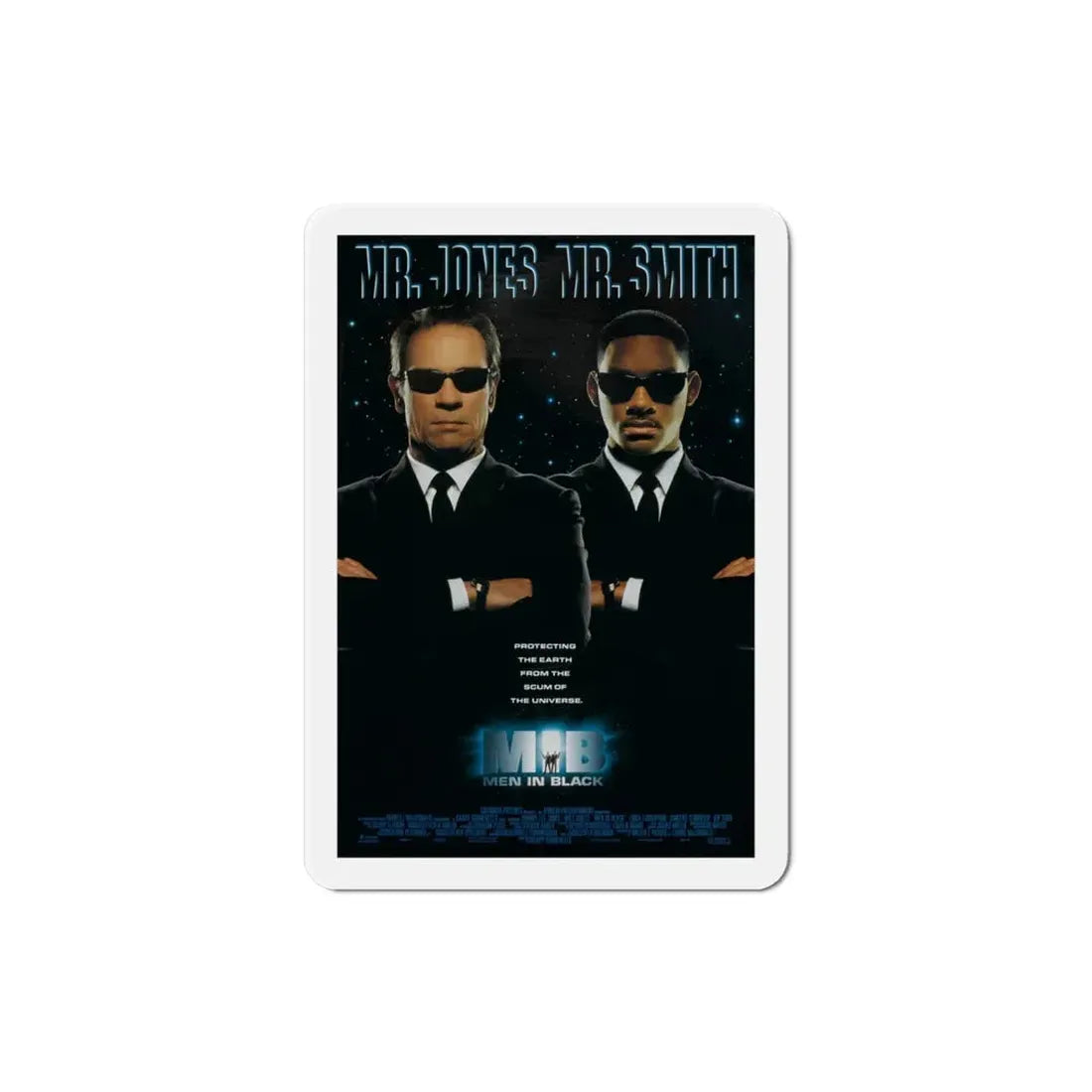 Men In Black 1997 Movie Poster Refrigerator Magnet 3 Inch - The Sticker Space