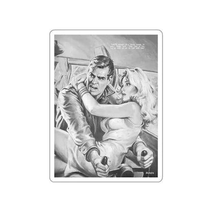 Men-November-1967-1 (Magazine Illustration) STICKER Vinyl Die-Cut Decal White Die-Cut 6 Inch - The Sticker Space