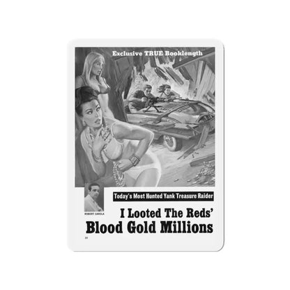 Men-November-1967-2 (Magazine Illustration) Refrigerator Magnet 3 Inch - The Sticker Space