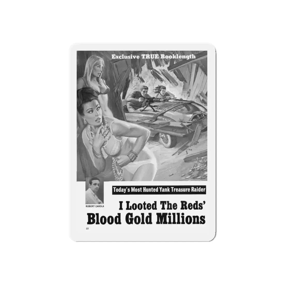 Men-November-1967-2 (Magazine Illustration) Refrigerator Magnet - The Sticker Space