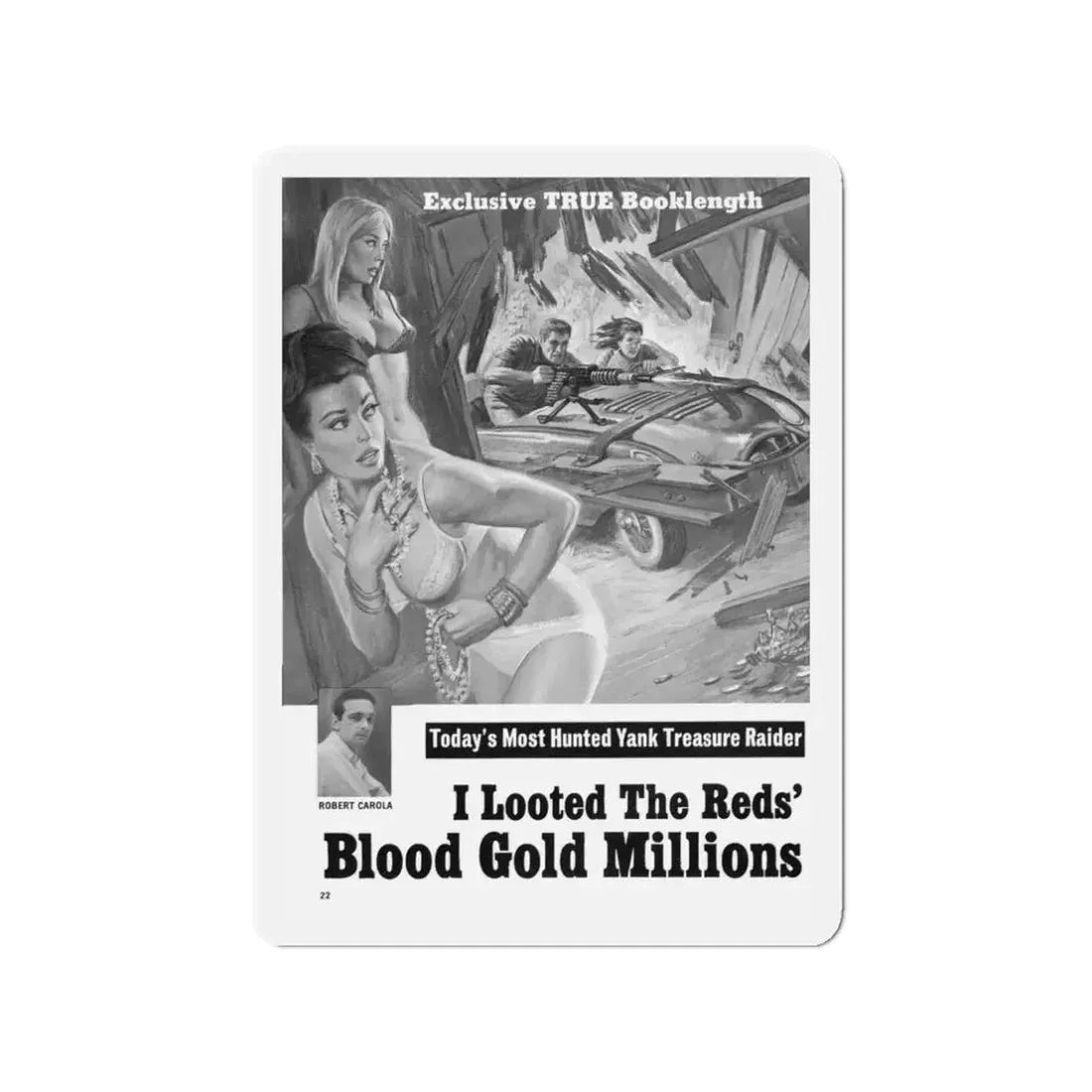 Men-November-1967-2 (Magazine Illustration) Refrigerator Magnet - The Sticker Space