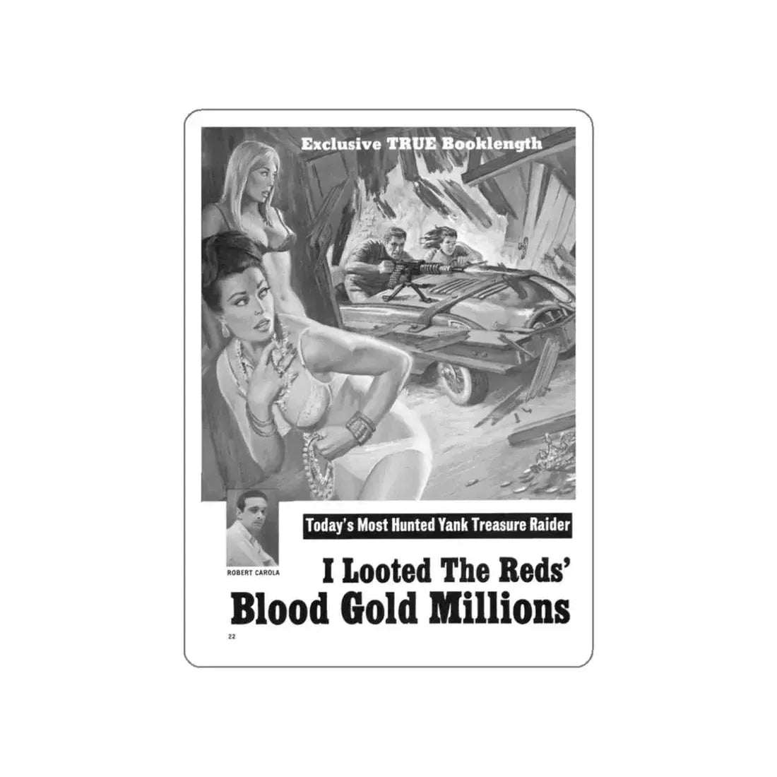 Men-November-1967-2 (Magazine Illustration) STICKER Vinyl Die-Cut Decal White Die-Cut 3 Inch - The Sticker Space