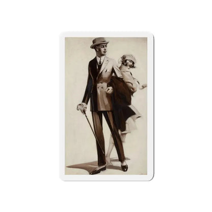 Men's clothing ad illustration (Magazine Illustration) Refrigerator Magnet - The Sticker Space