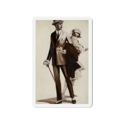 Men's clothing ad illustration (Magazine Illustration) Refrigerator Magnet - The Sticker Space