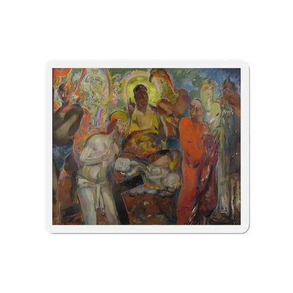 Men's Gods, circa 1923 (Magazine Illustration) Refrigerator Magnet 6 Inch - The Sticker Space