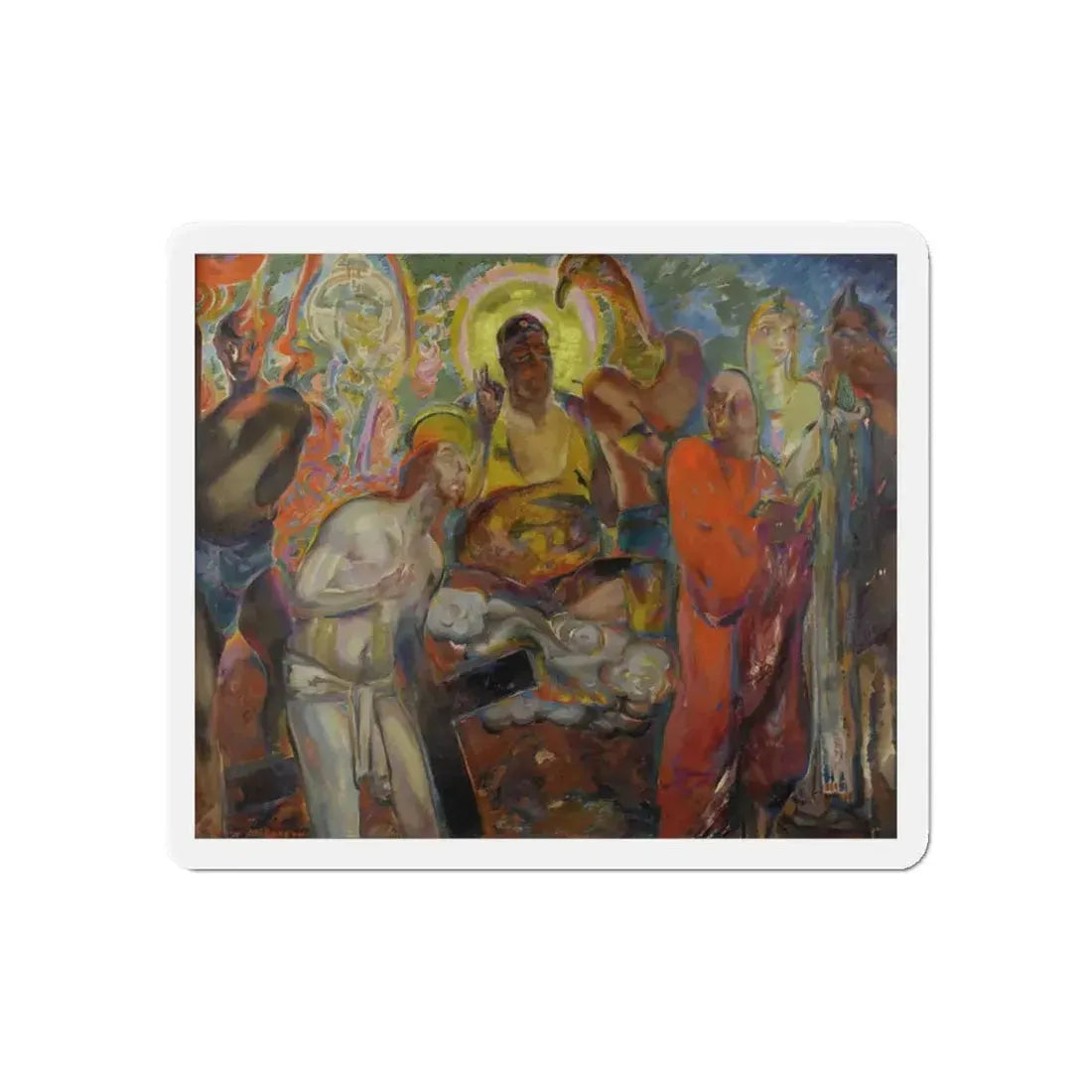 Men's Gods, circa 1923 (Magazine Illustration) Refrigerator Magnet - The Sticker Space