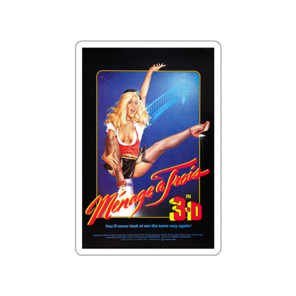 MENAGE A TROIS 1984 Movie Poster STICKER Vinyl Die-Cut Decal-2 Inch-The Sticker Space