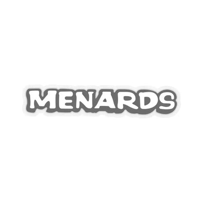 Menards (only text) (Logo) STICKER Vinyl Kiss-Cut Decal 6 Inch Transparent - The Sticker Space