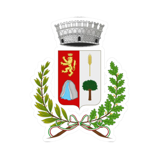 Mendatica-Stemma (Italy) (Coat of Arms) STICKER Vinyl Kiss-Cut Decal 2 Inch White - The Sticker Space