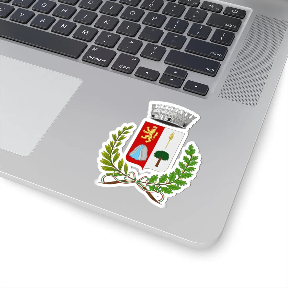 Mendatica-Stemma (Italy) (Coat of Arms) STICKER Vinyl Kiss-Cut Decal - The Sticker Space