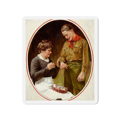 Mending the Shirt (Magazine Illustration) Refrigerator Magnet