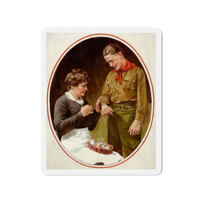 Mending the Shirt (Magazine Illustration) Refrigerator Magnet