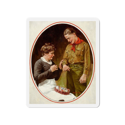 Mending the Shirt (Magazine Illustration) Refrigerator Magnet