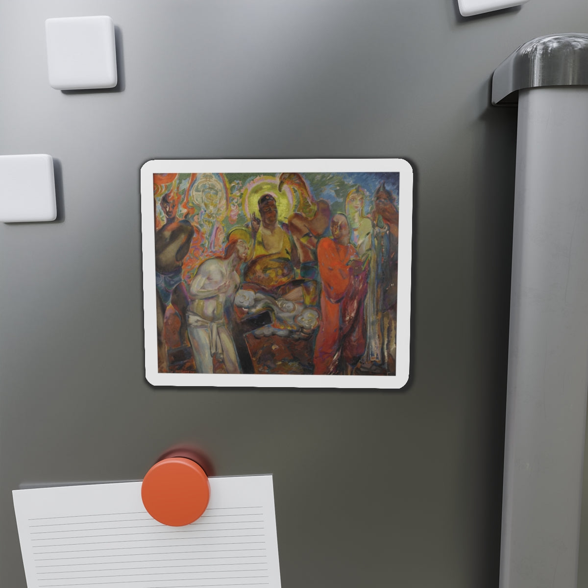 Men's Gods, circa 1923 (Magazine Illustration) Refrigerator Magnet-The Sticker Space