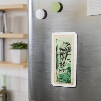 Men's Magazine Spot Illustration (Magazine Illustration) Refrigerator Magnet-The Sticker Space