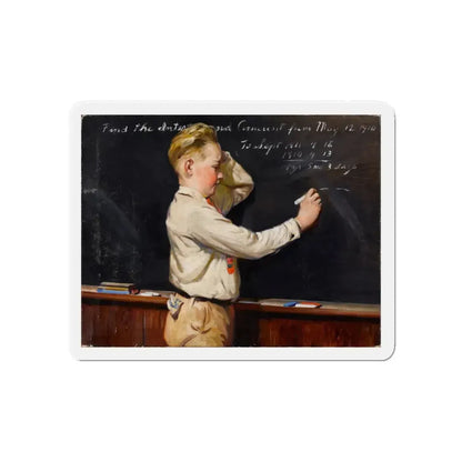 Mental Fatigue, Cream of Wheat ad illustration (Magazine Illustration) Refrigerator Magnet 5 Inch - The Sticker Space