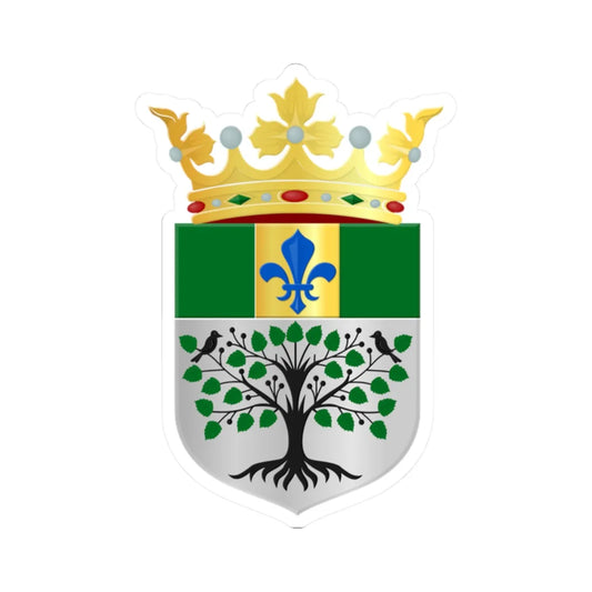 Menterwolde wapen (Netherlands) (Coat of Arms) STICKER Vinyl Kiss-Cut Decal 2 Inch White - The Sticker Space