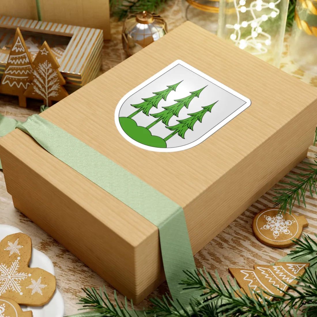 Menzingen-coat of arms (Switzerland) (Coat of Arms) STICKER Vinyl Kiss-Cut Decal - The Sticker Space