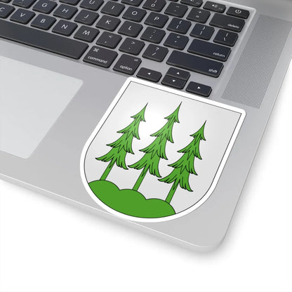 Menzingen-coat of arms (Switzerland) (Coat of Arms) STICKER Vinyl Kiss-Cut Decal - The Sticker Space