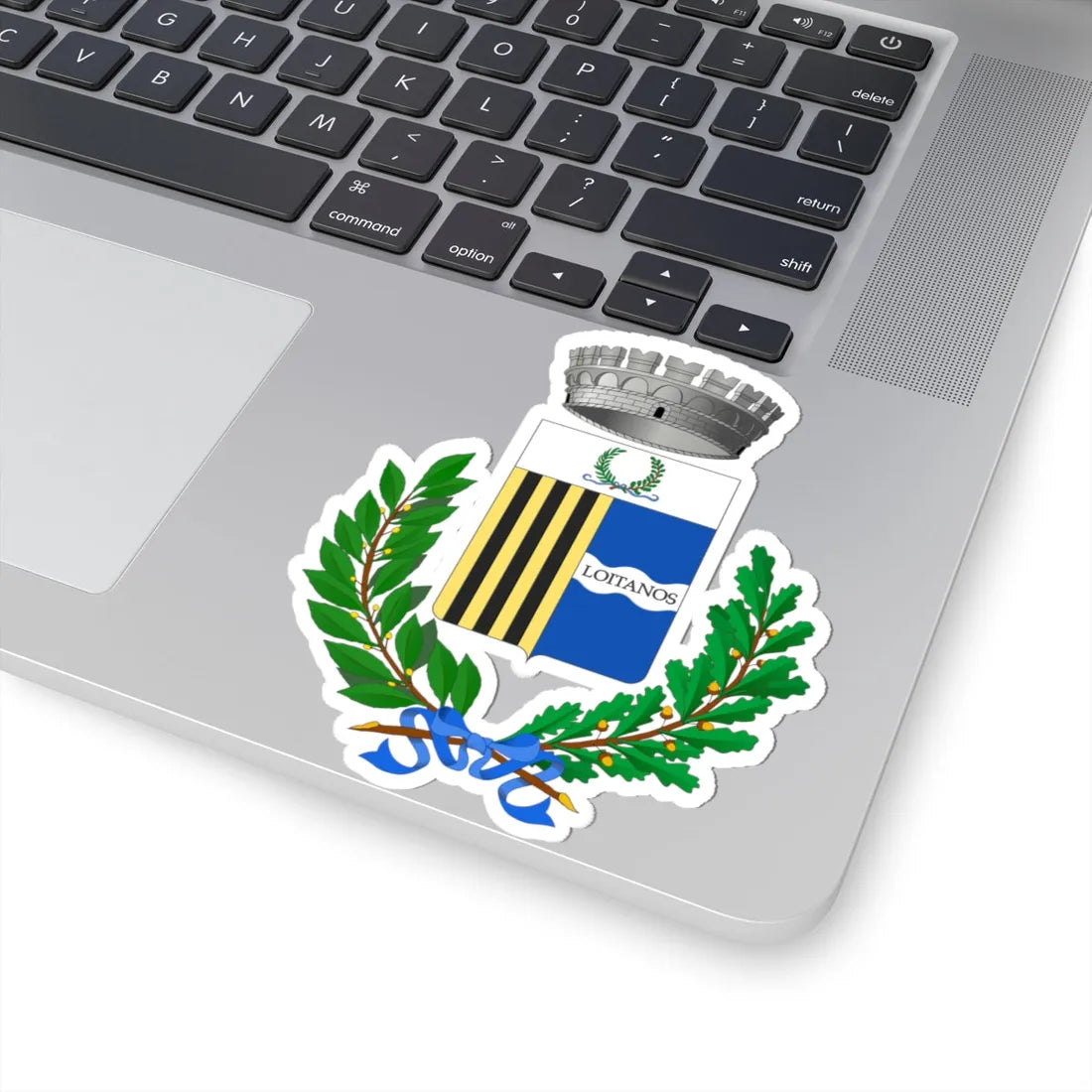 Merì-Stemma (Italy) (Coat of Arms) STICKER Vinyl Kiss-Cut Decal - The Sticker Space