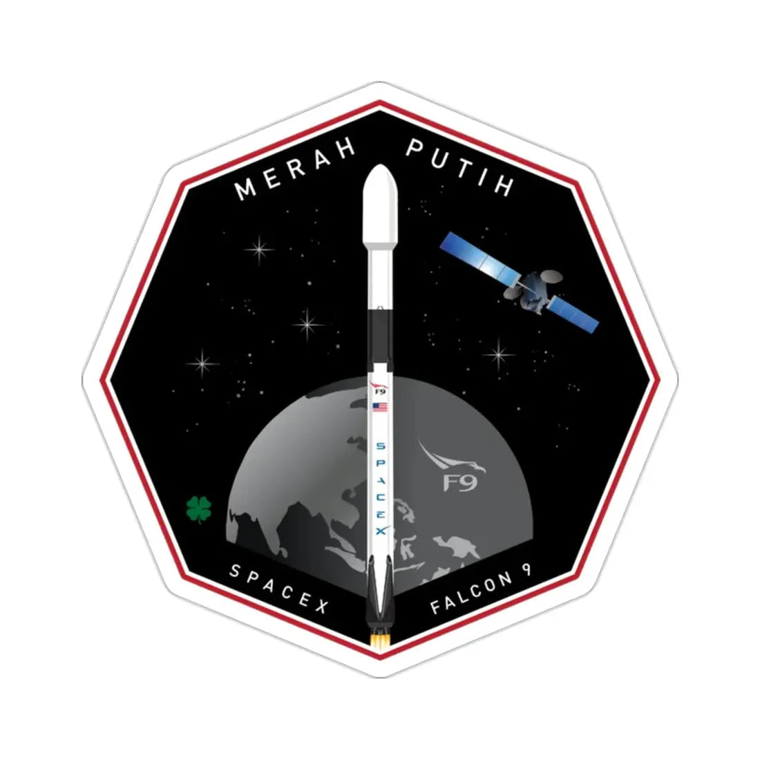 Merah Putih (SpaceX) STICKER Vinyl Die-Cut Decal - The Sticker Space