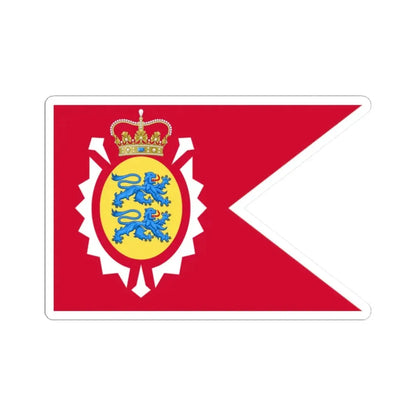 Merchant Ensign of Holstein-Gottorp Lions sinister (Denmark) STICKER Vinyl Kiss-Cut Decal 2 Inch White - The Sticker Space