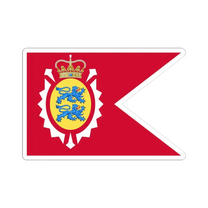 Merchant Ensign of Holstein-Gottorp Lions sinister (Denmark) STICKER Vinyl Kiss-Cut Decal 3 Inch White - The Sticker Space