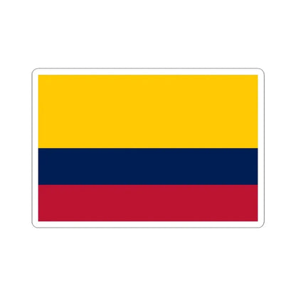 Merchant flag of Ecuador (Ecuador) STICKER Vinyl Kiss-Cut Decal 3 Inch White - The Sticker Space