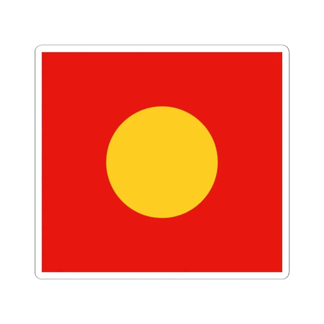 Merchant flag of the Chinese community in the Sulu Sultanate (China) STICKER Vinyl Kiss-Cut Decal 4 Inch White - The Sticker Space