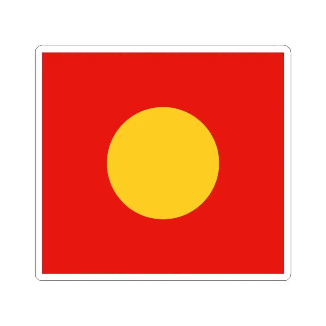 Merchant flag of the Chinese community in the Sulu Sultanate (China) STICKER Vinyl Kiss-Cut Decal 6 Inch White - The Sticker Space