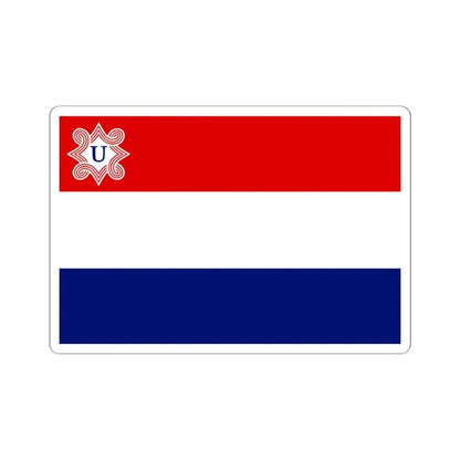 Merchant flag of the Independent State of Croatia (Croatia) STICKER Vinyl Kiss-Cut Decal 6 Inch White - The Sticker Space