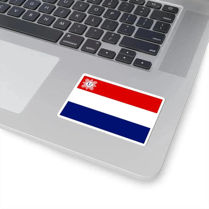 Merchant flag of the Independent State of Croatia (Croatia) STICKER Vinyl Kiss-Cut Decal - The Sticker Space