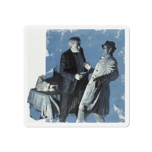 Merchants of Heroine Illustration, September 1968 (Magazine Illustration) Refrigerator Magnet 6 Inch - The Sticker Space