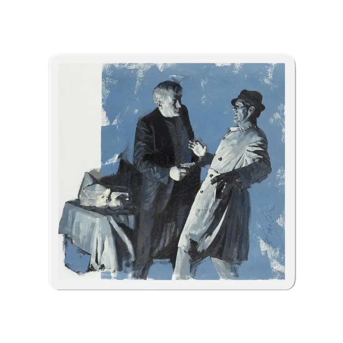 Merchants of Heroine Illustration, September 1968 (Magazine Illustration) Refrigerator Magnet - The Sticker Space