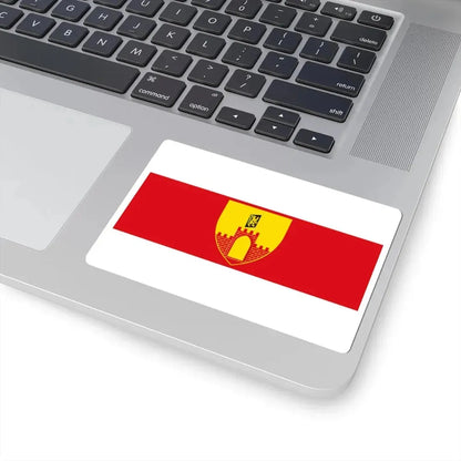 Merchtem vlag (Belgium) STICKER Vinyl Kiss-Cut Decal - The Sticker Space