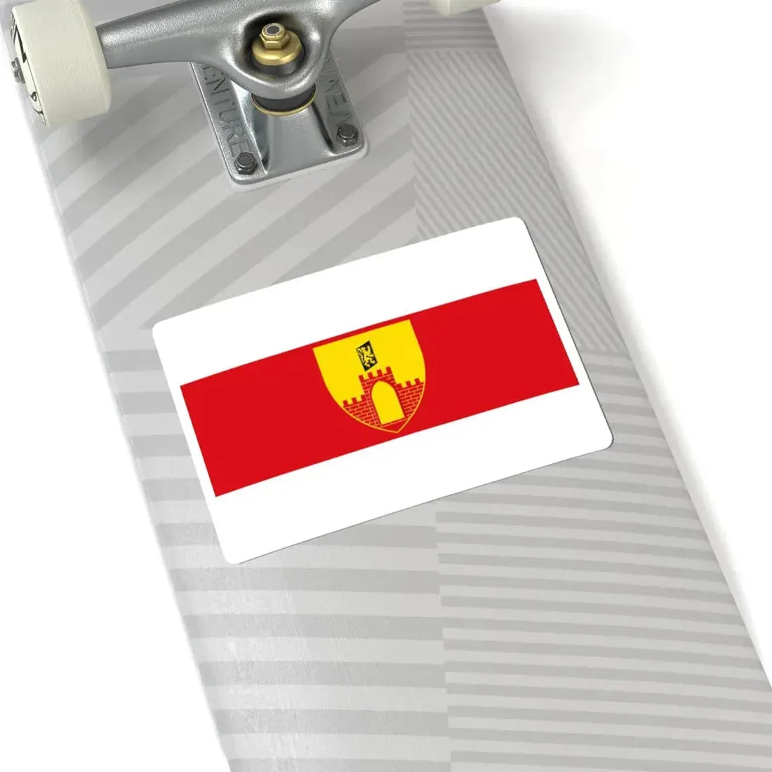 Merchtem vlag (Belgium) STICKER Vinyl Kiss-Cut Decal - The Sticker Space